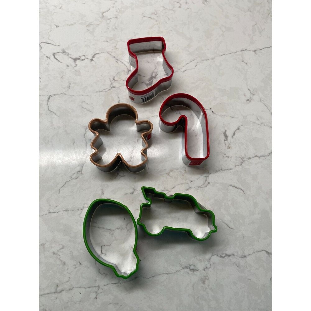 Christmas Cookie Cutter STIR Assorted Shapes PVC Edge Baking - Set of 5